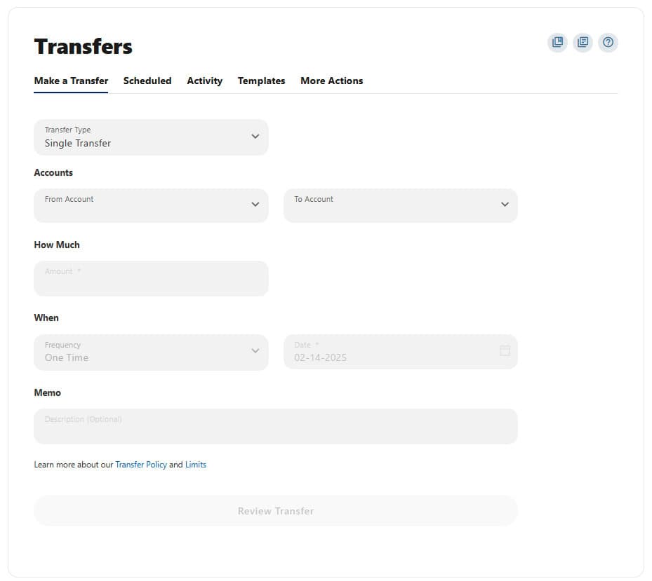Transfer form