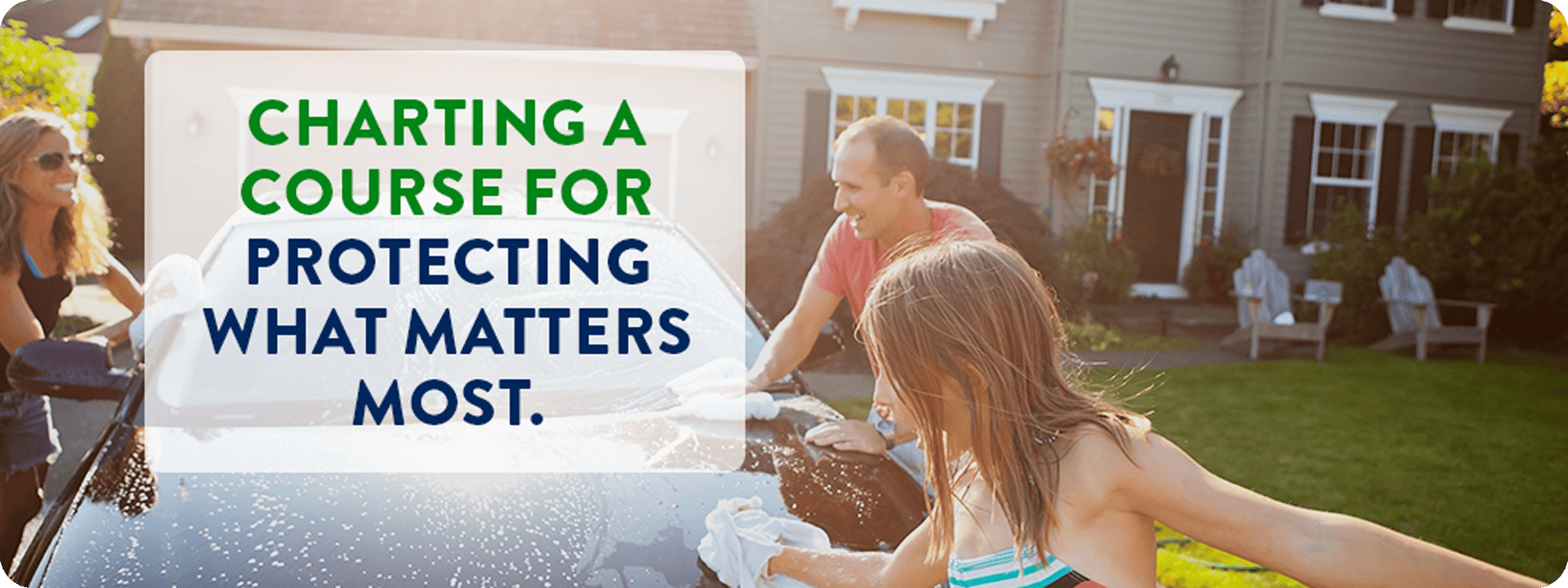 Family protecting what matters with the Travelers Auto and Home Insurance Program.